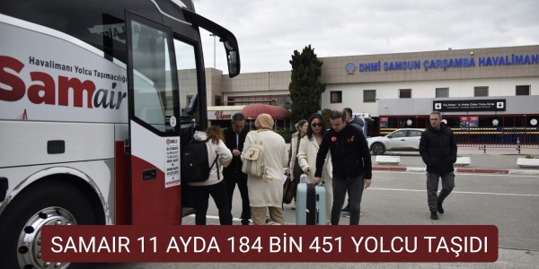 SAMAIR 11 AYDA 184 BİN 451 YOLCU TAŞIDI